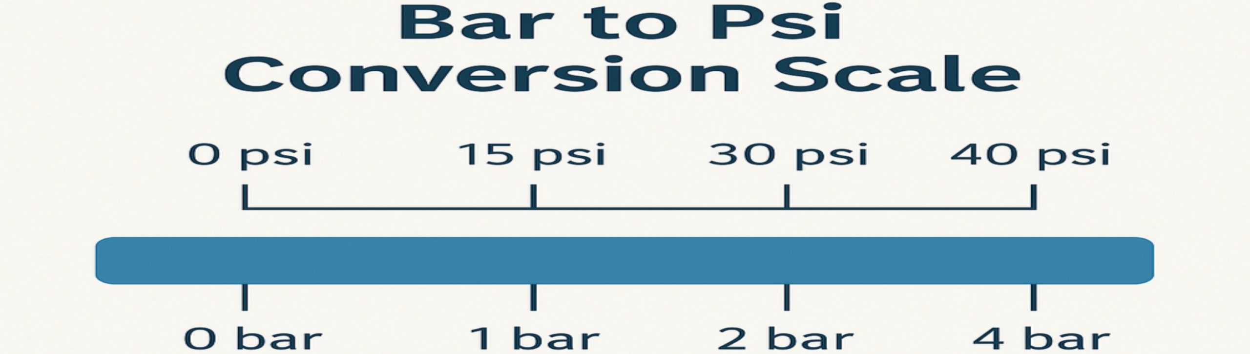 Bar to psi conversion chart with pressure examples