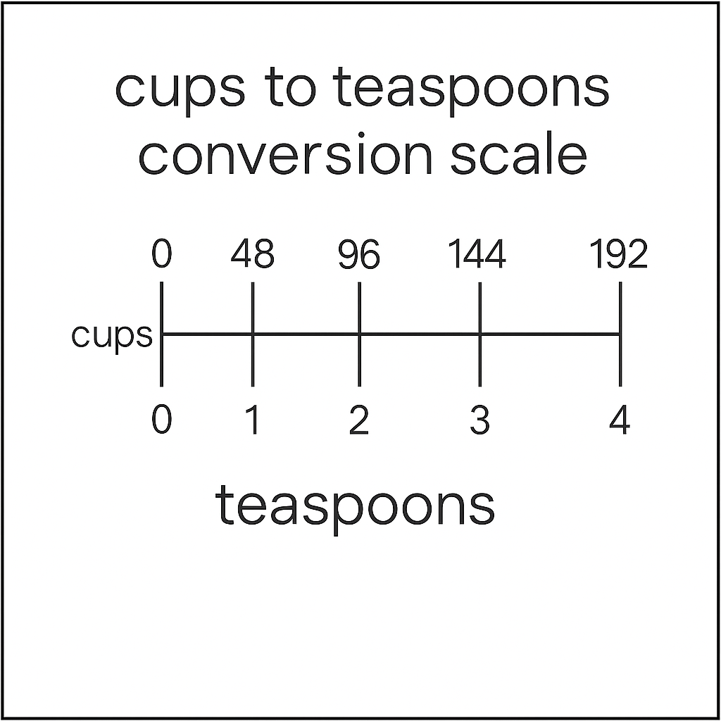 1/3 cup to tsp conversion chart