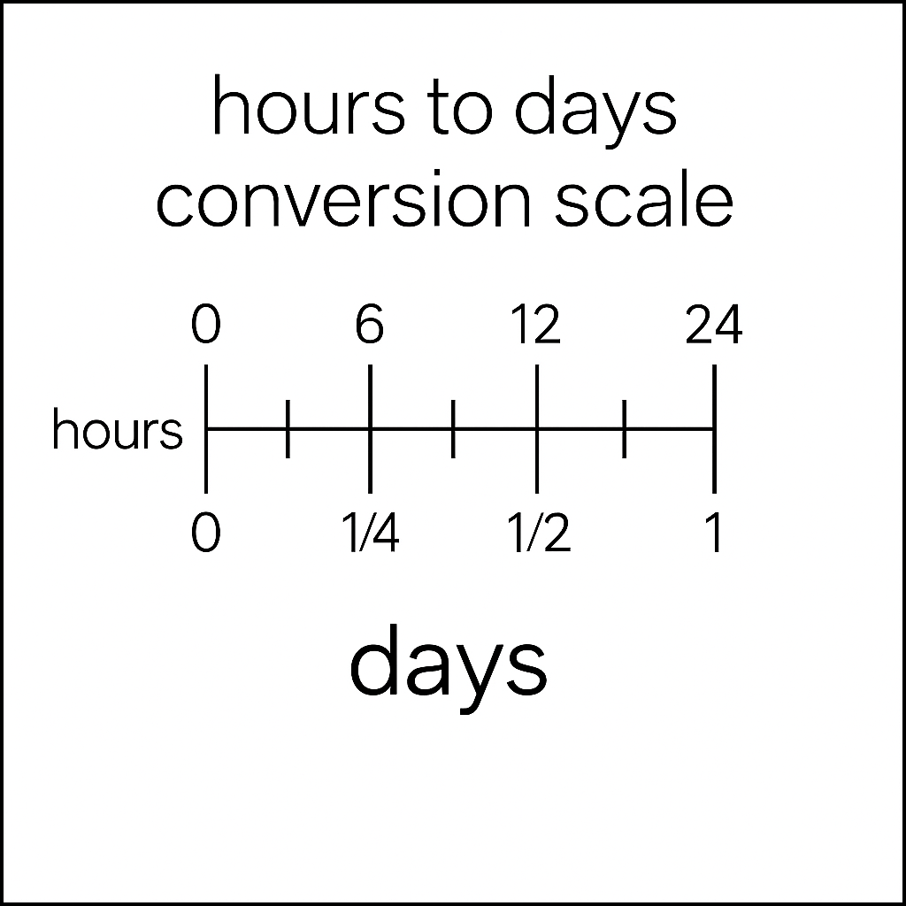 Hours to days conversion scale