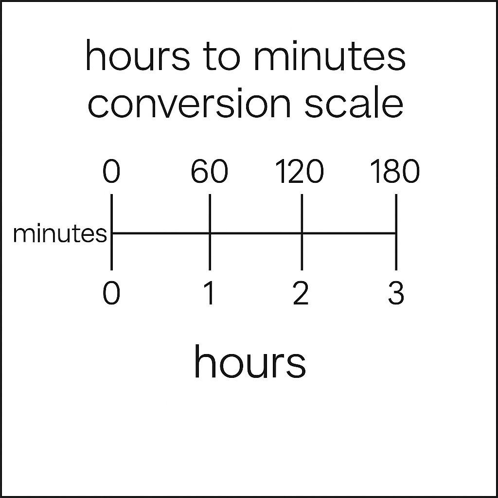 Hours to Minutes Conversion Scale