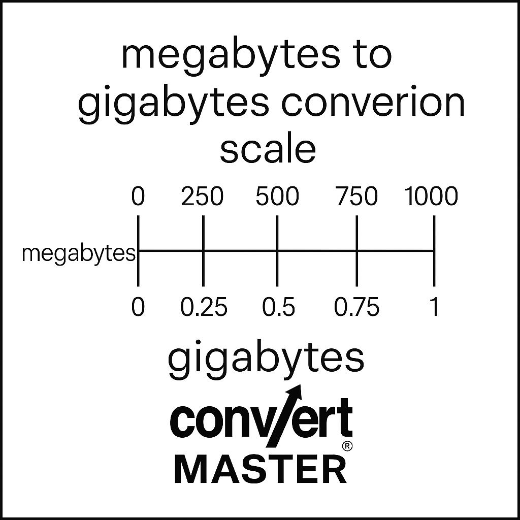 3072 mb to gb conversion scale