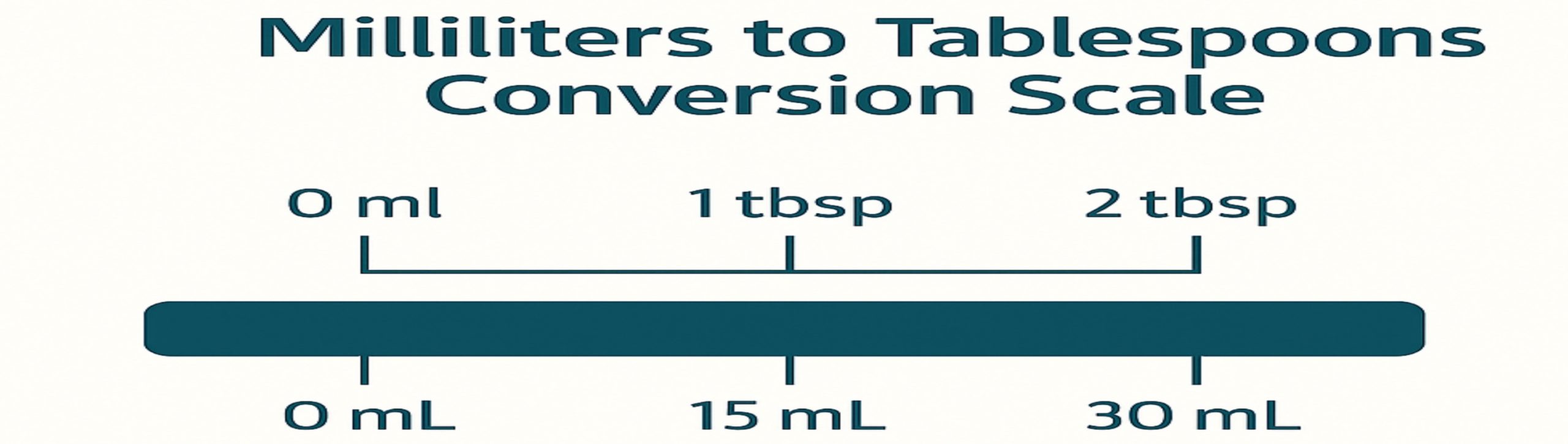 Milliliters to tablespoons conversion chart for cooking and baking