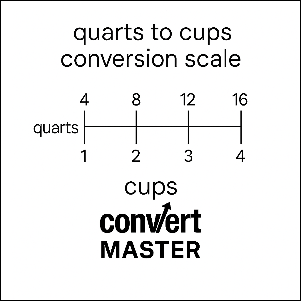 6 quarts to cups conversion chart