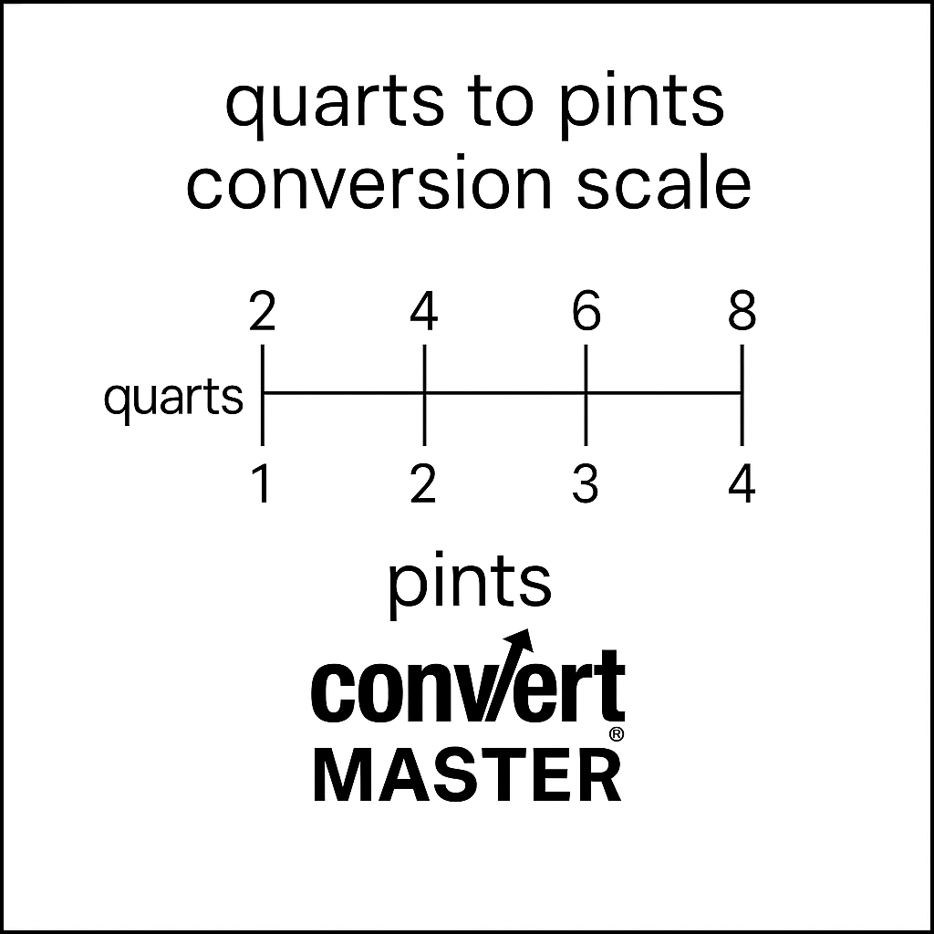 12 quarts to pints conversion chart