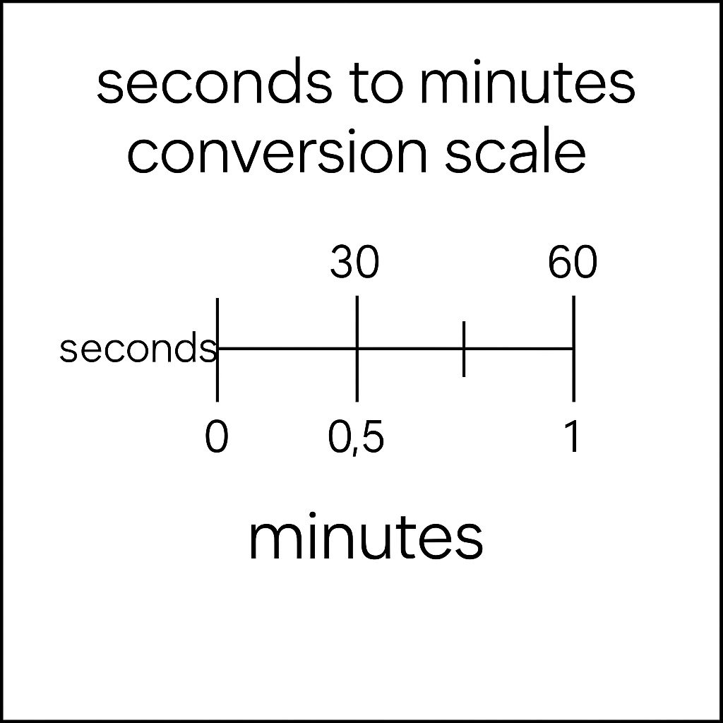 Seconds to minutes conversion scale